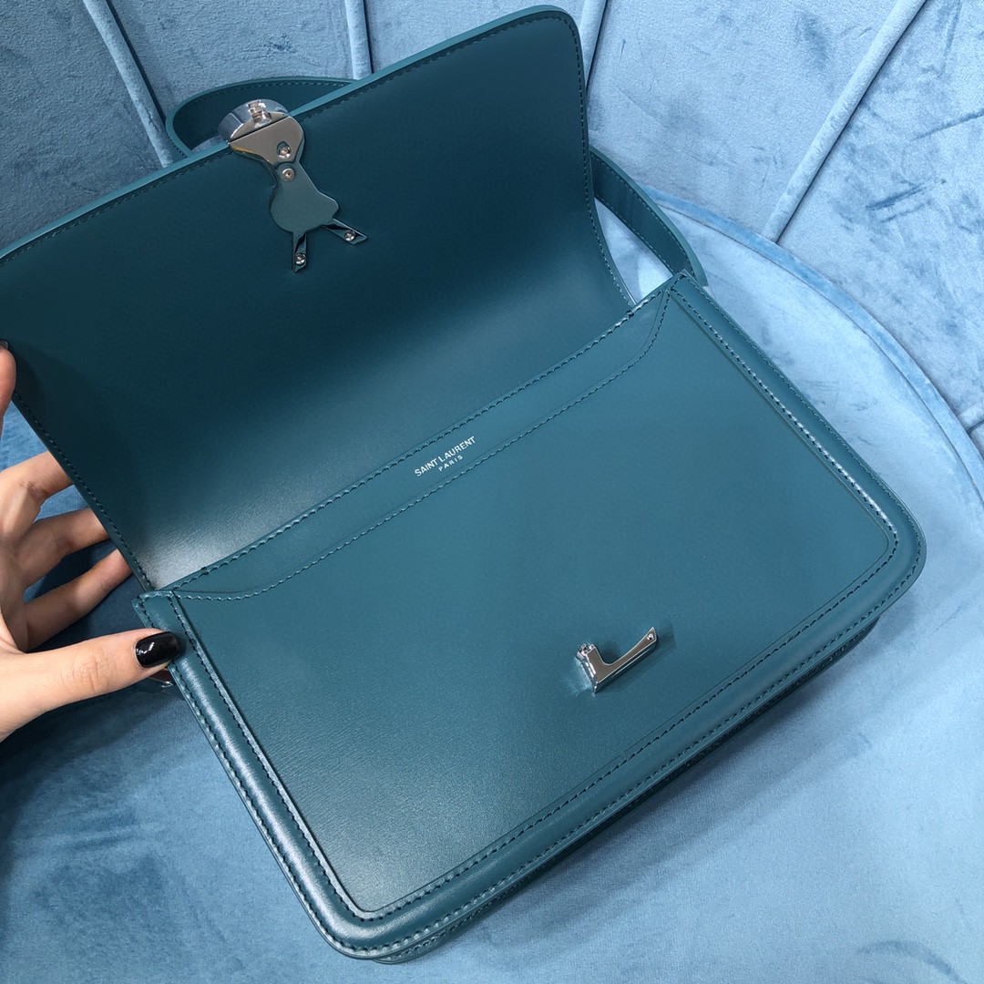 YSL SOLFERINO MEDIUM SATCHEL IN CANVAS AND BOX