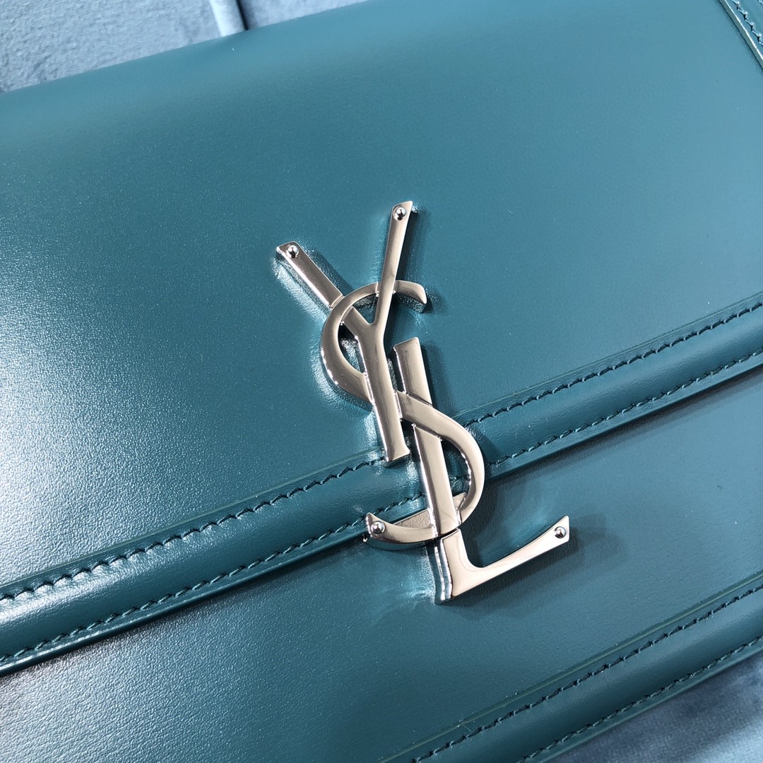 YSL SOLFERINO MEDIUM SATCHEL IN CANVAS AND BOX