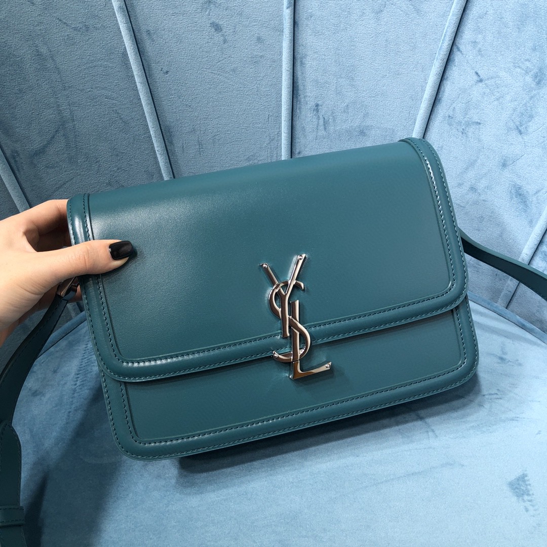 YSL SOLFERINO MEDIUM SATCHEL IN CANVAS AND BOX