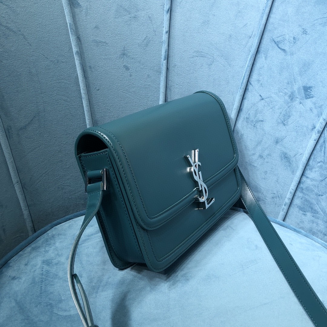 YSL SOLFERINO MEDIUM SATCHEL IN CANVAS AND BOX