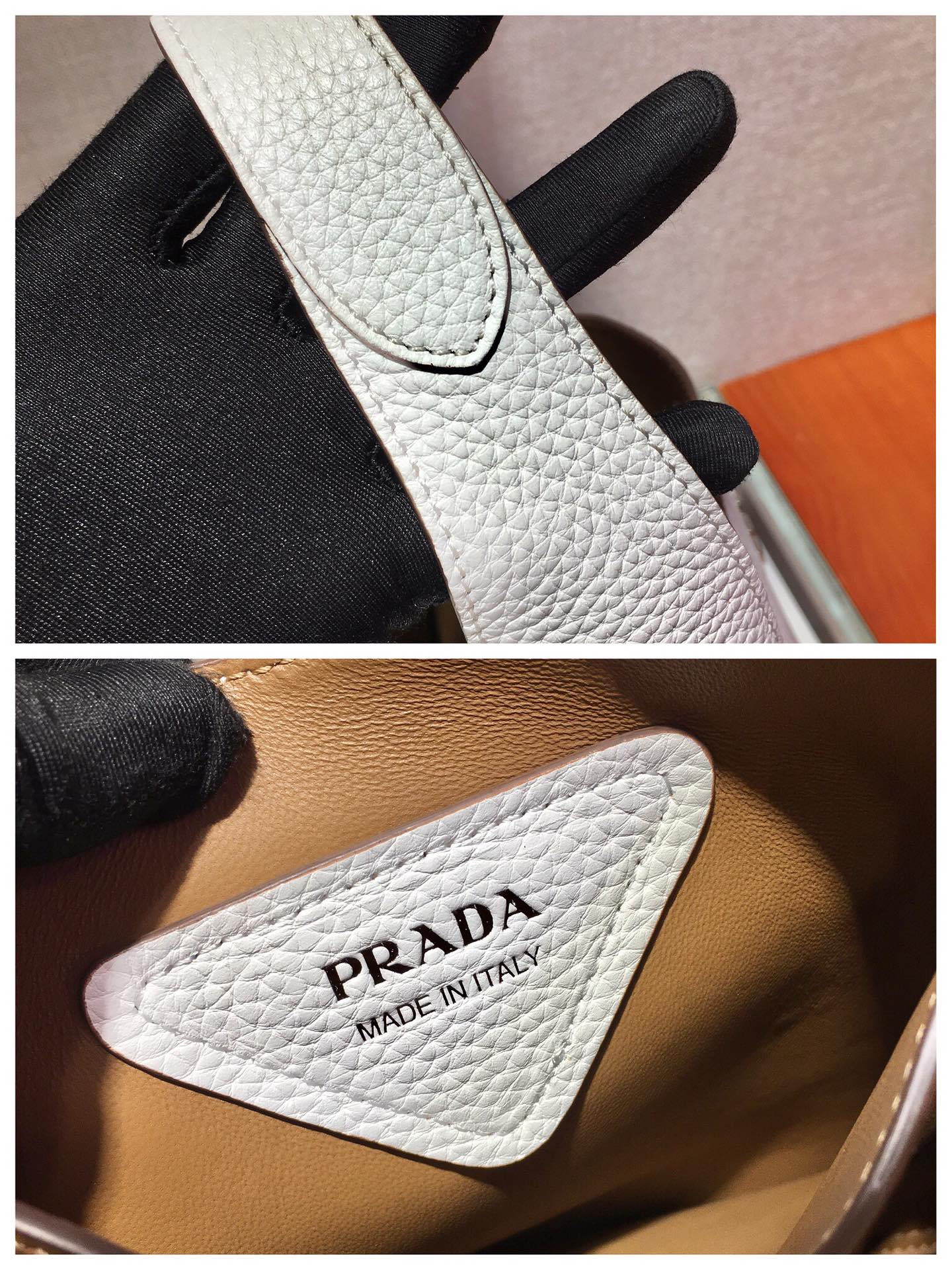 Pra*a leather handbag
