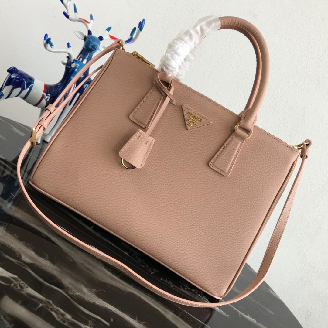 large Pra*a galleria saffiano leather bag