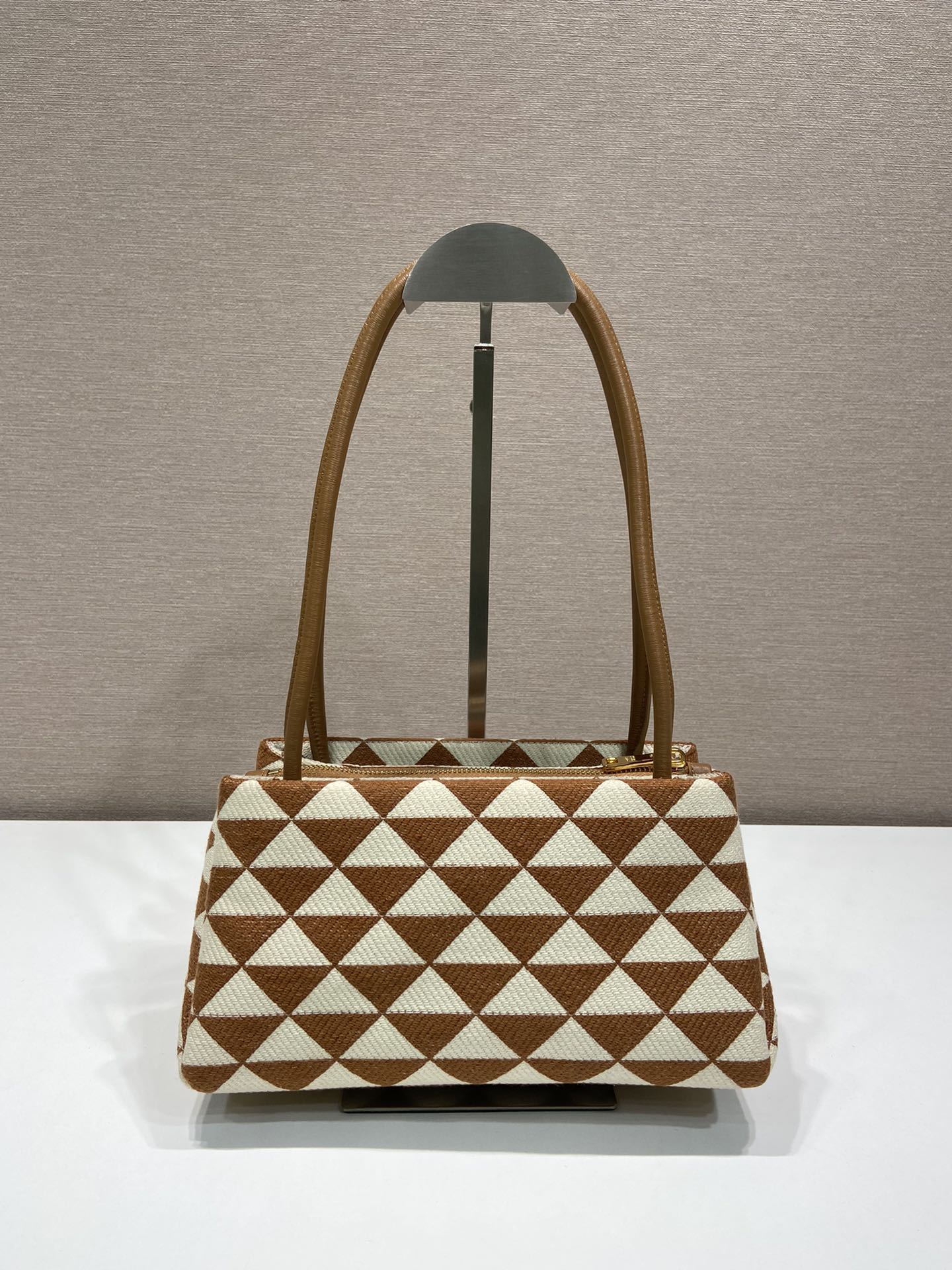 Pra*a small embroidered fabric Pra*a symbole bag