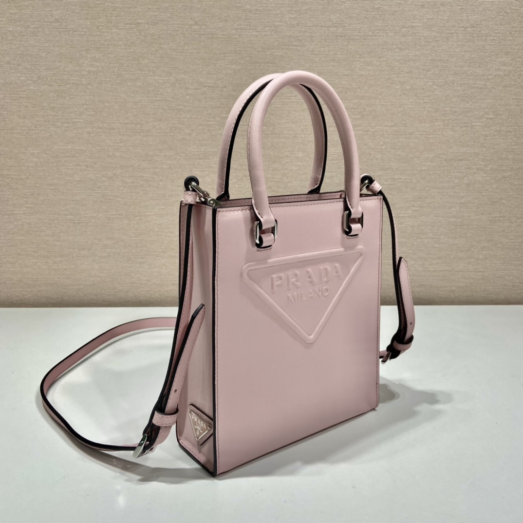 Pra*a small saffiano leather handbag