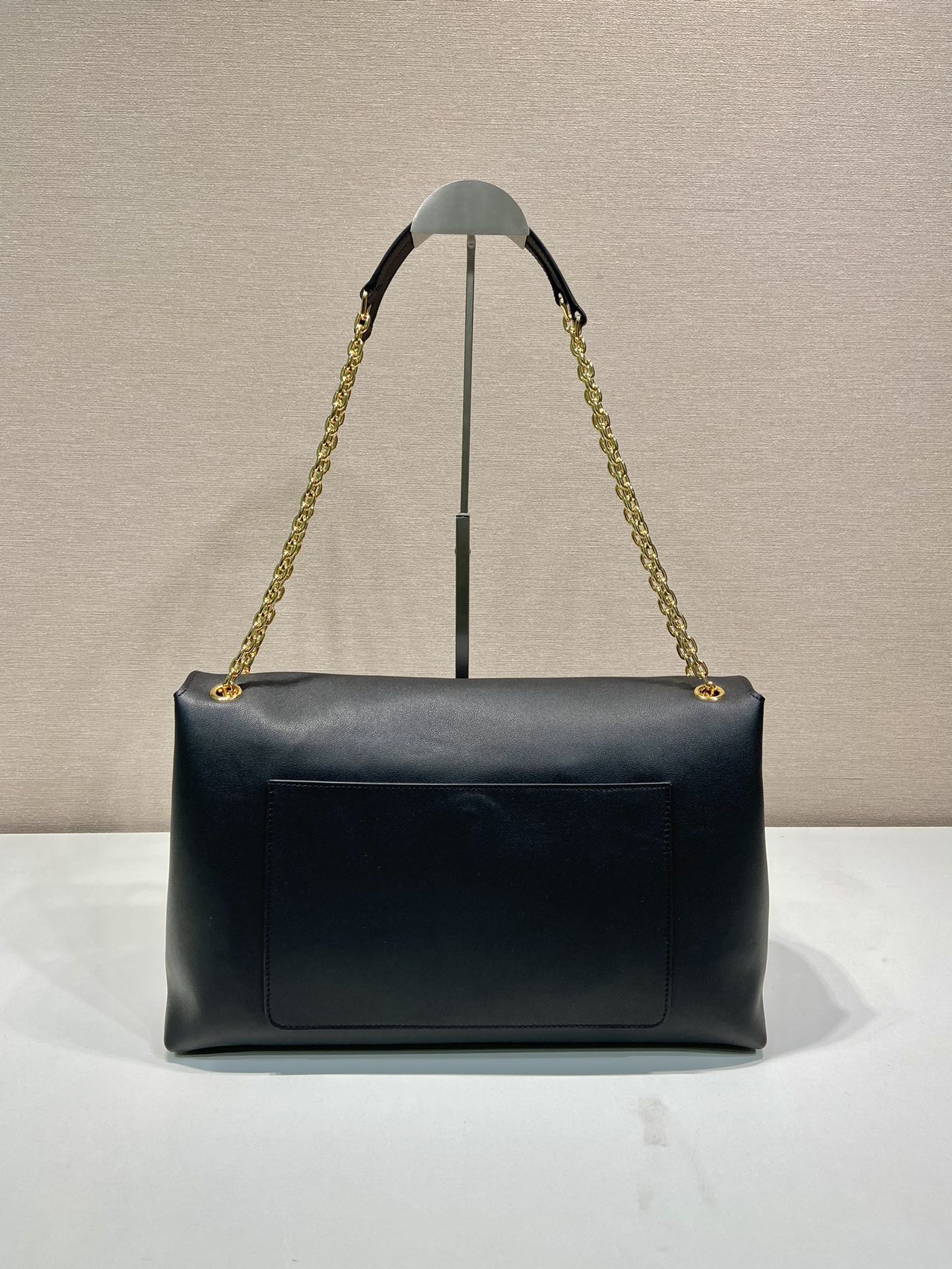 Pra*a leather shoulder bag