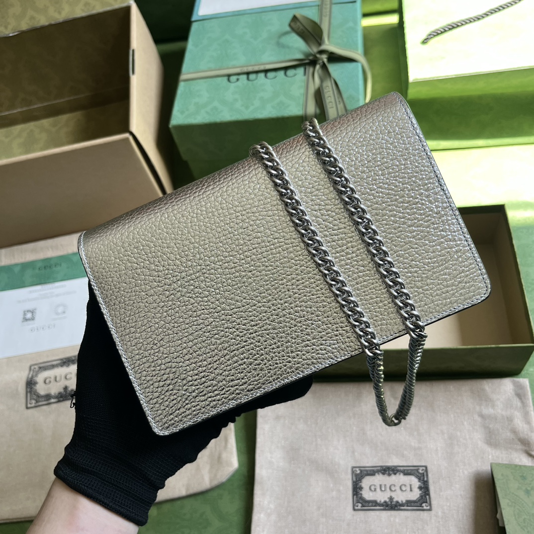 G*u*i gg marmont leather mini chain bag