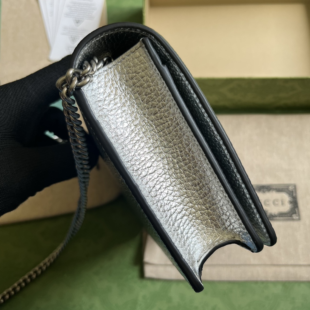 G*u*i gg marmont leather mini chain bag